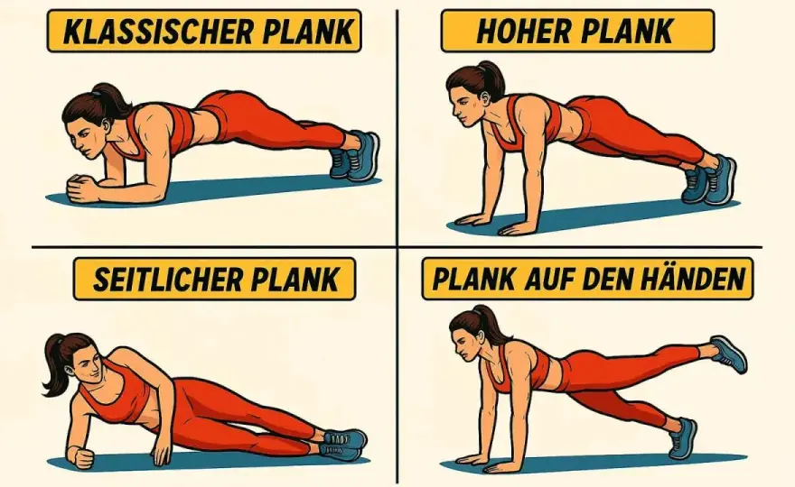 Unterarmstütz richtig machen - Haltung, Fehler, Varianten