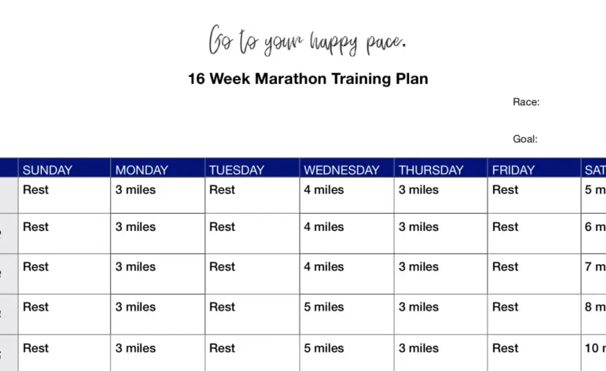 16-Wochen-Marathon-Trainingsplan - so kommst du frisch an den Start