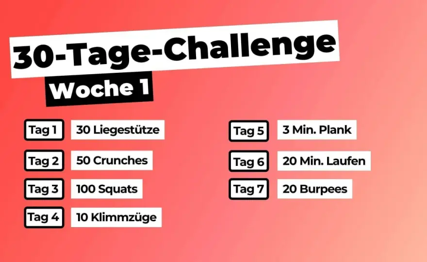 Fitness-Challenge richtig planen und erfolgreich durchziehen