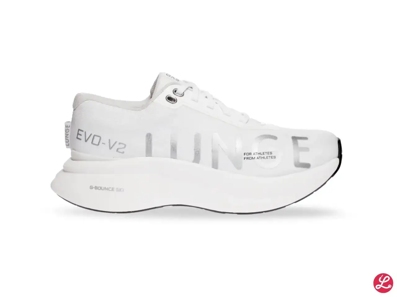 Wei&szlig;er Lunge EVO-V2 Laufschuh mit 